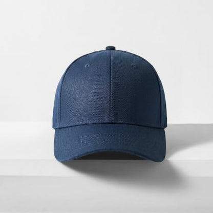 2-Pack Classic Structured Baseball Cap Adjustable Snapback Ball Caps - color: Navy