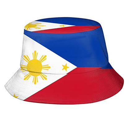Cute Funny Flag Bucket Hat Packable Fashion Sun Cap Outdoor Flag Fisherman Hat for Women Men Boys Girls - color: Philippines Flag Filipino Flag