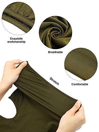 SATINIOR 9 Pcs Ski Mask Men Balaclava Pasa Montañas para Hombre Hood Protection Full Face Cover Cooling Neck Gaiter Bandana - color: Solid Colors