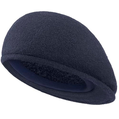 Wool Blend Mens Newsboy Caps, Classic Flat Cap Ivy Cabbie Gatsby Hat Winter Beret Hat for Men - color: Navy Blue