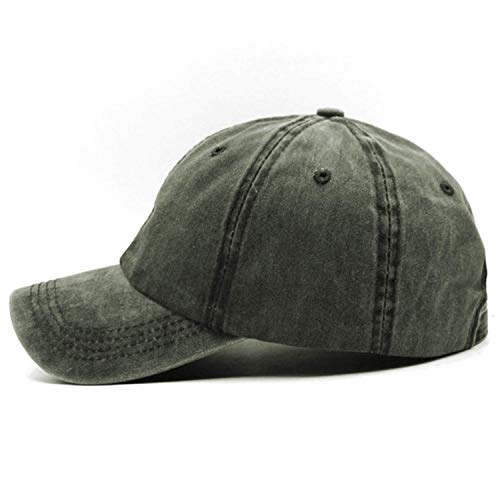 Mommy Jennie Unisex Vintage Washed Distressed Baseball-Cap Twill Adjustable Dad-Hat - color: A04-army Green