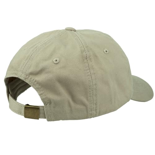 Gelante Cotton Twill Washed Unstructure Baseball Cap - Adjustable Blank Hat for Men Women - Wholesale Bulk Lot of 6 Pack - color: Solid Khaki