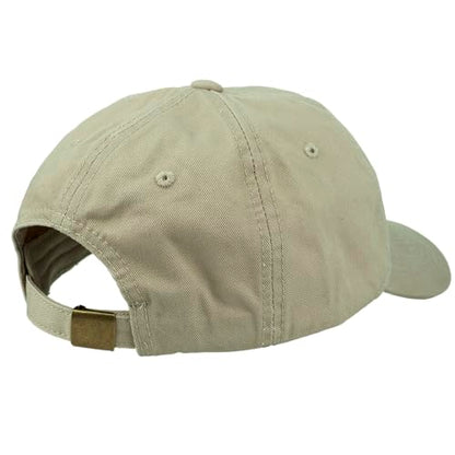 Gelante Cotton Twill Washed Unstructure Baseball Cap - Adjustable Blank Hat for Men Women - Wholesale Bulk Lot of 6 Pack - color: Solid Khaki