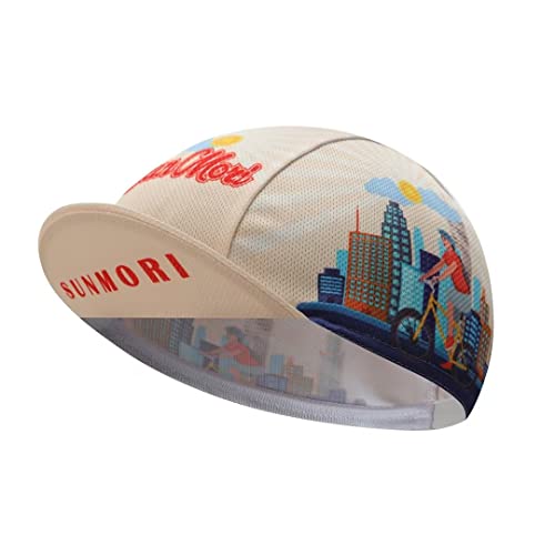 Funny Cycling Cap - Polyester Skull Cycling Hat-Under Helmet -Cartoon Cycling Helmet Liner Breathable&Sweat Uptake - color: Fuu-ff