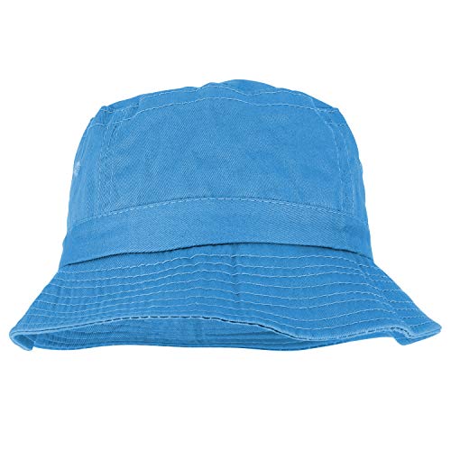 Armycrew Pigment Dyed Washed 100% Cotton Unisex Bucket Hat - color: Periwinkle