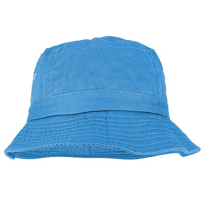Armycrew Pigment Dyed Washed 100% Cotton Unisex Bucket Hat - color: Periwinkle