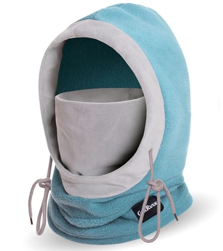Balaclava Winter Face Mask Windproof Fleece Ski Mask Cold Weather Neck and Face Warmer for Men and Women - color: Blue