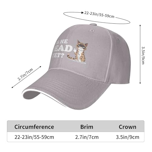 is He Hat for Women Baseball Hat Funny Hat - color: Gray