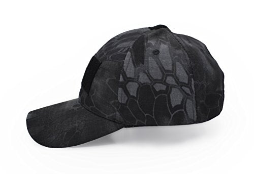 UltraKey Military Tactical Operator Cap, Outdoor Army Hat Hunting Camouflage Baseball Cap - color: Black Python Pattern