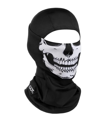 UPF 50+ Balaclava Ski Mask for Men Women - UV Face Mask Motorcycle Shiesty - color: Skull