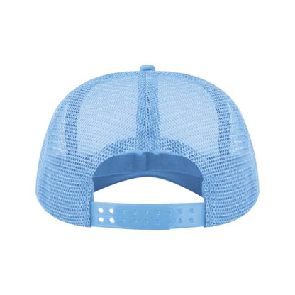 TOPTIE Kids Trucker Hat 5-Panel Foam Front Snapback Cap (Ages 3-7) - color: Orange/White