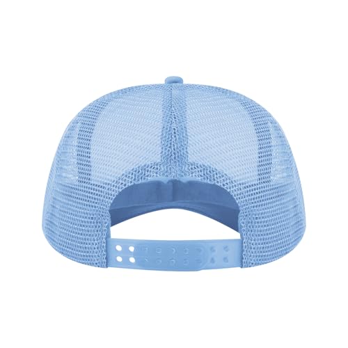 TOPTIE Kids Trucker Hat 5-Panel Foam Front Snapback Cap (Ages 3-7) - color: Black