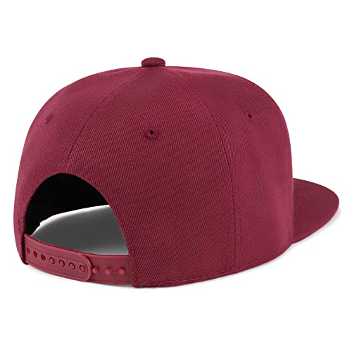 JPAK Pizza Hip-Hop Snapback Hat Embroidered Baseball Cap Foodie - color: 11. Maroon