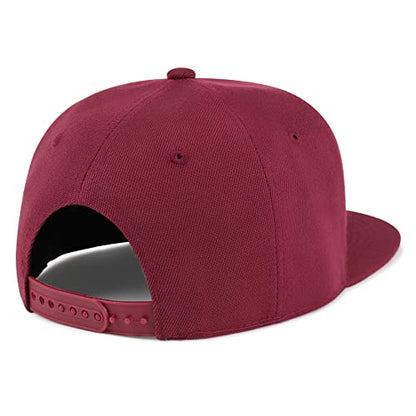 Smoking Monkey Hip-Hop Snapback Hat Embroidered Baseball Cap Wild Animal Funny - color: 11. Maroon