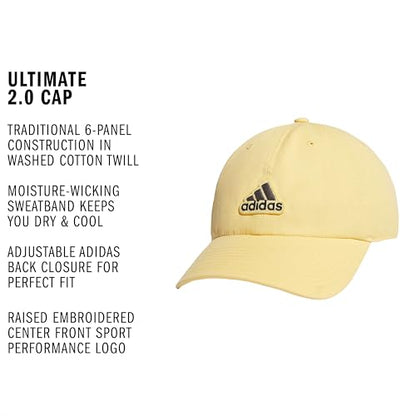 adidas Men's Ultimate Hat Baseball Cap - color: Semi Spark Orange/Grey Six/Black