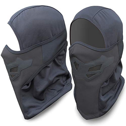 Grace Folly Full Balaclava Ski Face Mask. Use for Snowboarding & Cold Winter Weather Sports - color: Black