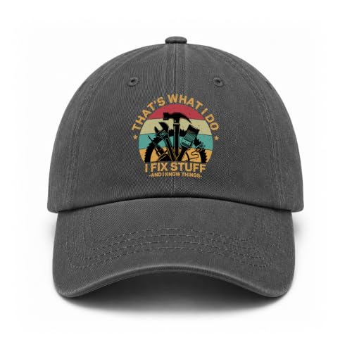 Pishavi That's What I Do I FIx Stuff and I Know Things Black Baseball Cap