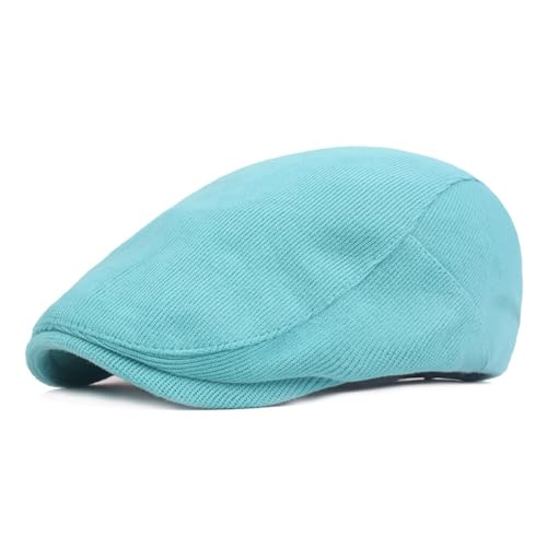 Classic Flat Cap for Men Adjustable Beret Newsboy Hat Breathable Cotton Golf Flat Cap Gatsby Driving Hunting Hat - color: Green