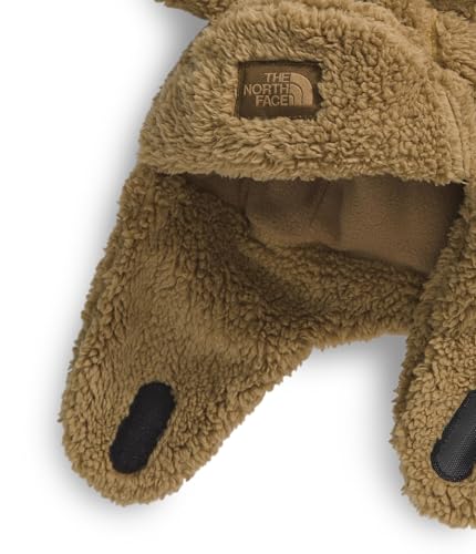 The North Face Kids' Trapper | Warm Winter Hat for Toddlers with Soft Fleece Lining, Cute Bear Ears & Cozy Earflaps - color: Teddy Brown, size: 0-12 Months