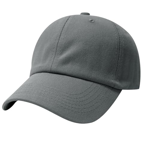 NPQQUAN Original Classic Low Profile Baseball Cap Golf Dad Hat Adjustable - color: Grey