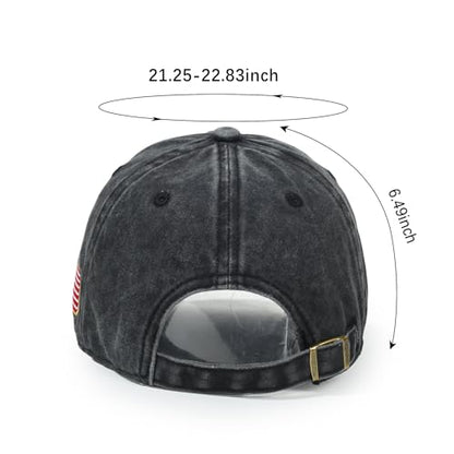 USA 250th Anniversary Baseball Cap Patriotic Embroidered American Hat - color: 2-black