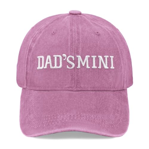 Embroidered Vintage Washed Cotton Baseball Cap for Men Women Adjustable Hat - color: Dad's Mini