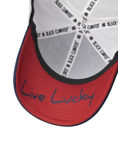 Black Clover Premium Flex Cap - color: 70 - Navy Hat/3d Red Clover/White Trim, size: Small-Medium
