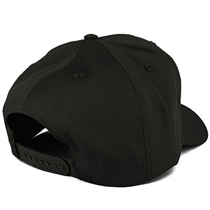 Armycrew XXL Oversize High Crown Adjustable Plain Solid Baseball Cap - color: Black