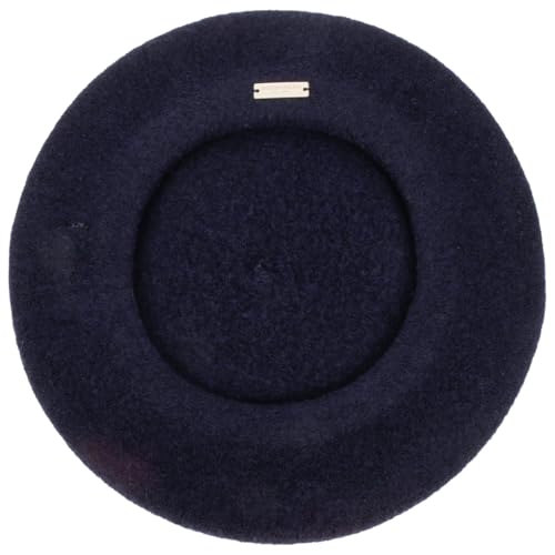 Seeberger Virgin Wool Beret for Women Women - Made in The EU - color: Navy, size: 6 7/8