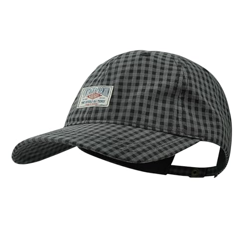 Clakllie Plaid Baseball Cap for Women Men Adjustable Golf Dad Hat Unstructured Trucker Ball Caps Summer Vintage Plaid Hats - color: Cdus-bssc2404-black