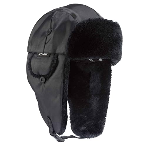 Ergodyne N-Ferno 6802 Thermal Winter Trapper Hat - color: Black, size: Large-X-Large