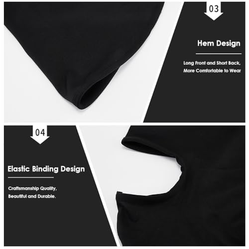 Ski Mask Balaclava Motorcycle Summer Sun UV Protection Face Mask for Men - color: Black