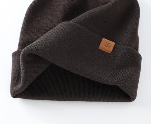 Home Prefer Mens Winter Hats Acrylic Knit Cuff Beanie Cap Warm Womens Beanie Hat - color: Carbon Grey