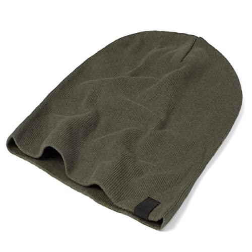 Revony Chemo Beanie Cap - Soft and Skin Friendly - 100% Cotton - color: Army Green