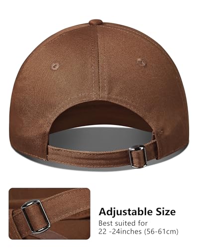 GADIEMKENSD Unstructured Baseball Cap Adjustable, Running Hat for Men Women, Cotton Dad Hat Plain for Outdoors Activities - color: Coyote Brown