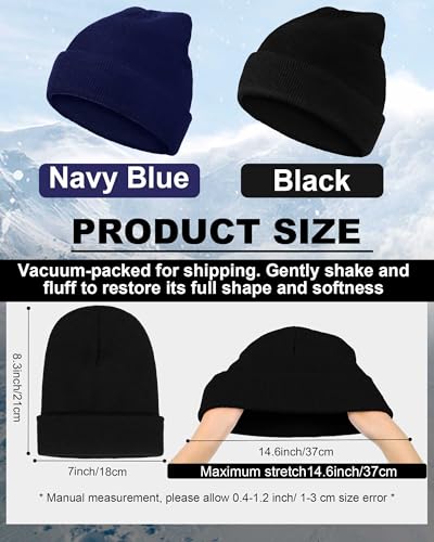 Jecery 80 Pack Winter Beanies Bulk Knit Hats for Men Women - color: Multi Colors