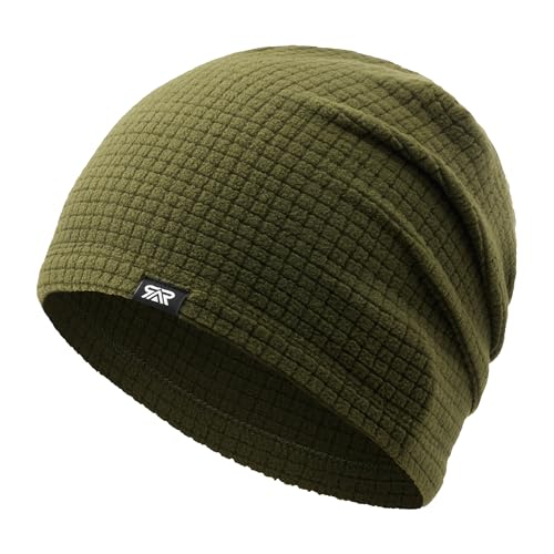 LONGLONG Winter Slouchy Beanie Hat Lightweigh Warm Skull Cap for Men Women - color: Heather Military Green
