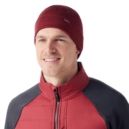 SmartWool Unisex Adult Thermal Merino Reversible Cuffed Beanie - color: Currant Heather
