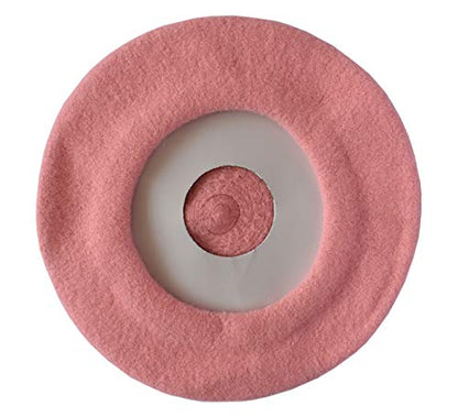 Kids Girls Boys Solid Color Classic French Style Beret Beanie Hat - color: Pink2
