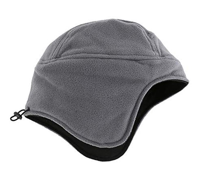 Home Prefer Mens Womens Warm Fleece Beanie Earflap Winter Hat Outdoor Winter Cap - color: Light Gray