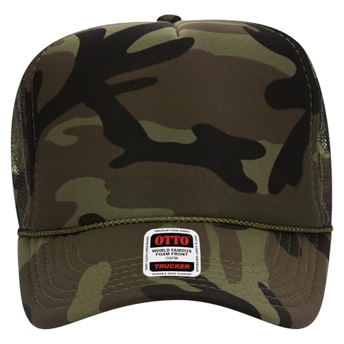 BROTHER TRUCKERS The World's Greatest Camouflage Patterned Trucker Hat Blanks - Wholesale Bulk Unisex Snapback Hats - color: Full Camo Poly