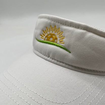 Embroidered Pickleball Visor Men Women,Gifts for Pickleball Lovers - color: White, style: Pickleball Sunshine