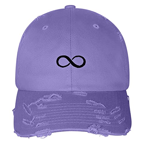 JPAK Infiniti Vintage Dad Hat Frayed Embroidered Cap Symbol Loop - color: Lilac