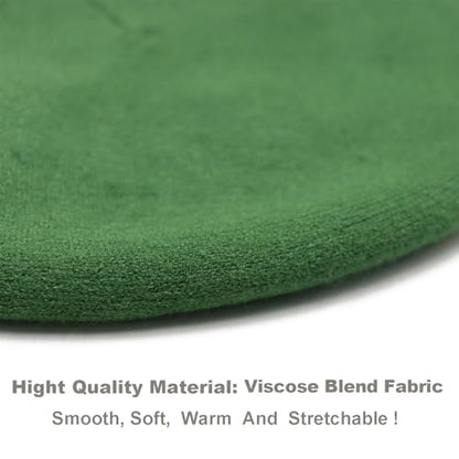 Wheebo Reversible Solid Color French Beret Hat for Women and Girls - color: Green