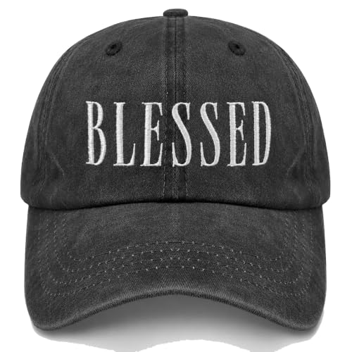 Man of God Husband Dad Embroidered Hat Camping Caps for Women - color: Blessed 24