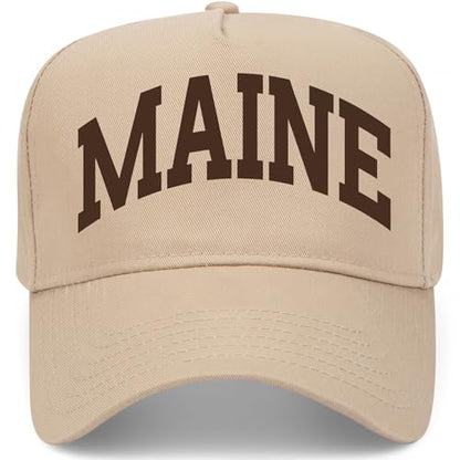 Maine Collegiate Hat - color: Khaki
