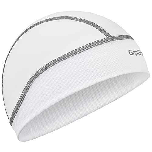 GripGrab UPF 50+ Summer Cycling Skull Cap UV Protection Helmet Liner - color: White - 2017