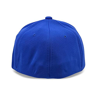 [2 Pack] Hybrid Stretch-Fitted Trucker Cap, Baseball Cap with Air Mesh - color: 2pk Blue, size: Large-X-Large