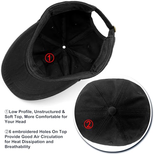 Loneshark Short Brim Baseball Cap for Running Small Bill Umpire Hat - color: Black