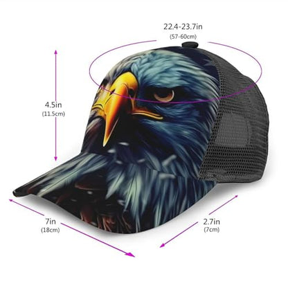 Funny Baseball Hat for Women Men, Dad Cap Trucker Hat Adjustable Fit for Summer Sport Travel Beach - color: Pattern - 5